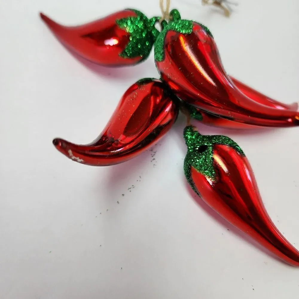 3 For $15 Red Chili Peppers Ristra Christmas Ornament
